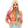 Crop Top Leg Avenue Flerfärgad Nät Design