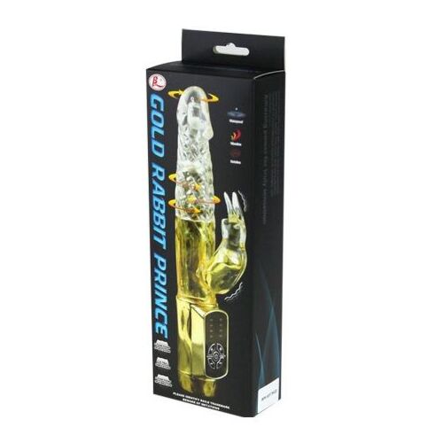 Vibrator BAILE Rabbit Gold Prince med Dubbel Rotation