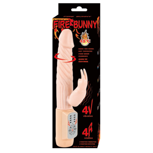 Vibrator BAILE FIRE BUNNY ROTATOR med värmefunktion