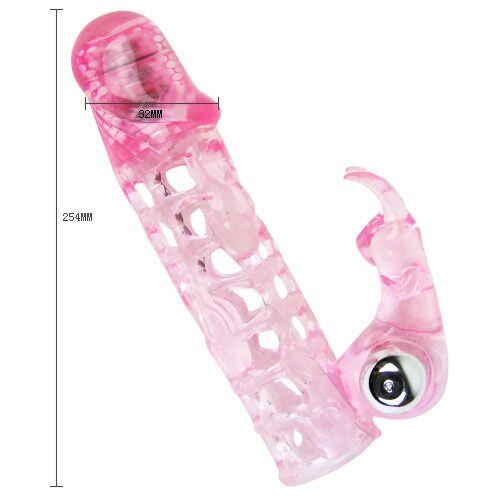 Penis Hylsa BAILE Ultimate Love Extender med Klitorisstimulator