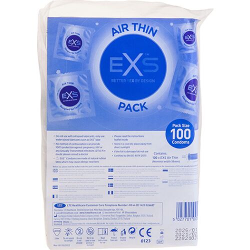 Kondomer Exs Air Thin 100-pack - Ultra tunn design