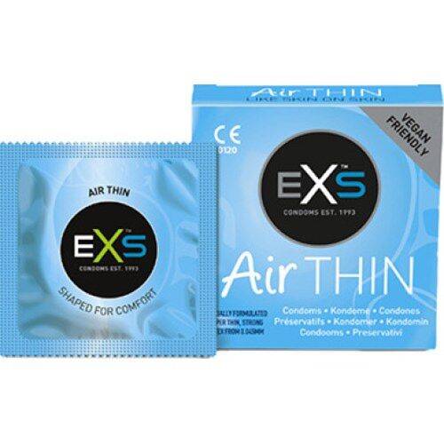Kondomer Exs Air thin 3?s för hudnära känsla