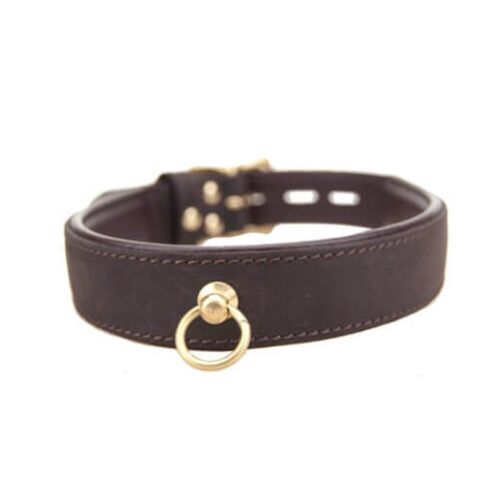 Halsband Bound Nubuck Leather med O-ring