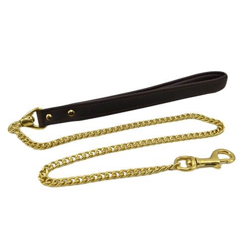 Restraint Bound Nubuck Leather Leash 108 cm