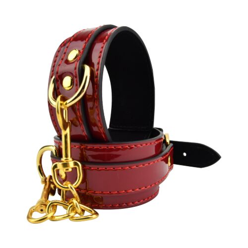 Restraints Bound to Please Red Ankle Cuffs Elegant