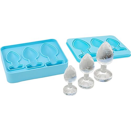 Isbitsform Loving Joy Butt Plug Ice Cube Tray – tre storlekar