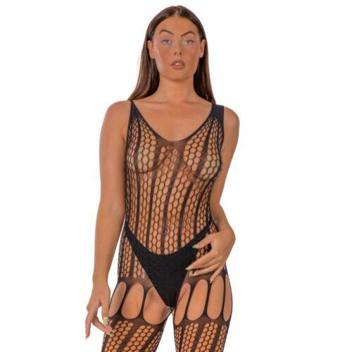 Bodystocking Lace by LJ med faux up rygg