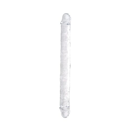Dildo Loving Joy 18 Inch Transparent med suktionskoppar