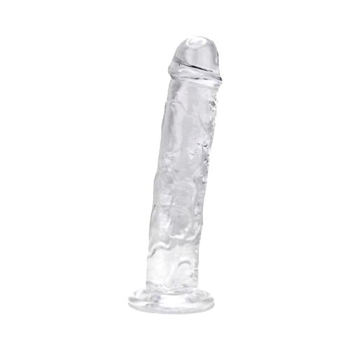 Dildo Loving Joy 9.5 Inch Transparent med sugsdocka
