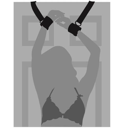 Restraints Loving Joy Door Jam Cuffs med justerbara manschetter