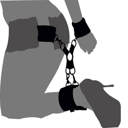 Restraints Loving Joy Hog Tie Set Justerbara manschetter