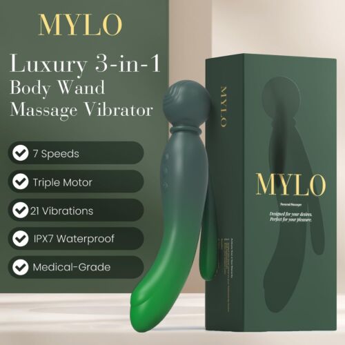 Vibrator MYLO 3-in-1 Body Wand Massager med tre motorer