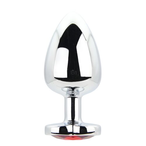 Buttplug Toosh Heart Shaped Large med juvelbas Rojo