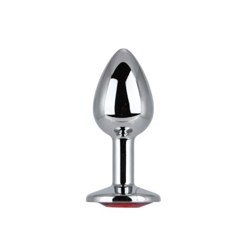 Buttplug Toosh Metal Small Stone med ädelsten Rojo
