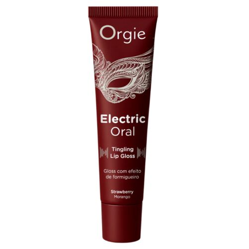 Läppbalsam Orgie Electric Oral - Jordgubbsarom och kittlande effekt