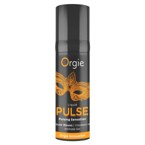 Stimulerande Gel Orgie Liquid Pulse med Caramel Smak