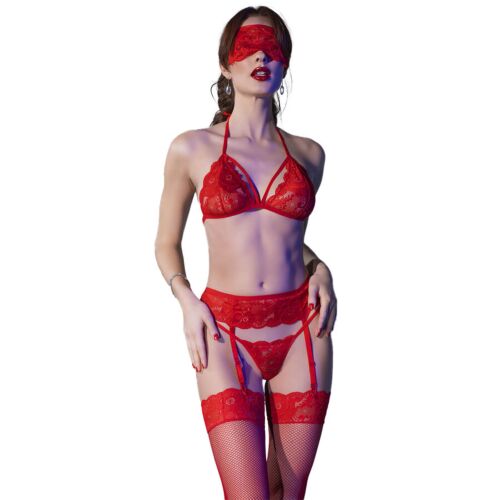 Set med suspender Chilirose CR 4467 - Tänd din intimitet