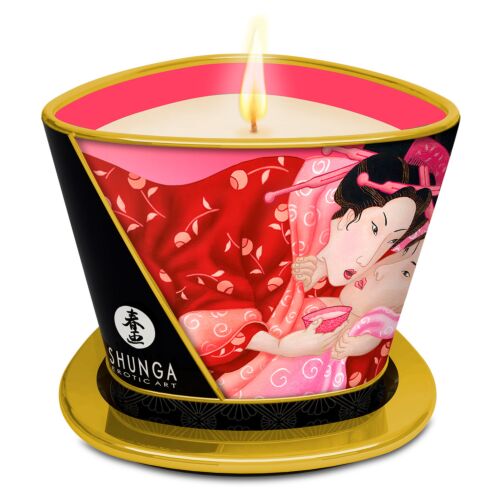 Massageljus Shunga Cherry Blossom 170 ml