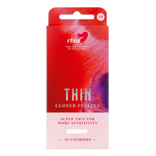 Kondomer RFSU Thin 10 Uds ultratunna 0,05 mm