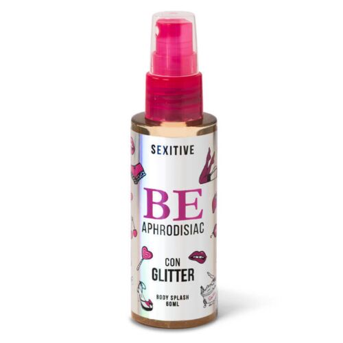 Bruma Afrodisíaca Be Body Splash SEXITIVE med Glitter