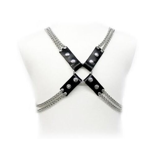 Harnäs Leather Body Chain Harness - Justerbar för BDSM-upplevelser