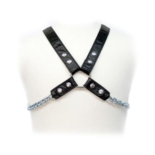 Läder Sele Body Chain II – Justerbart BDSM Sele