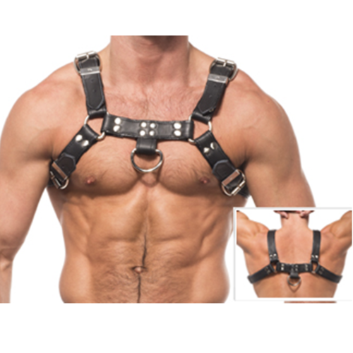 Sele Leather Body Chain Harness III med justerbara remmar