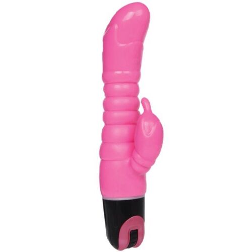 BAILE Classic Vibrator 22,5 cm med Klitorisstimulator