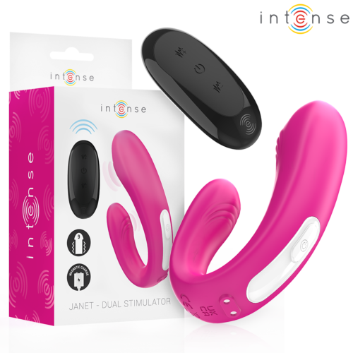 Vibrator INTENSE Janet med fjärrkontroll för dubbel stimulering