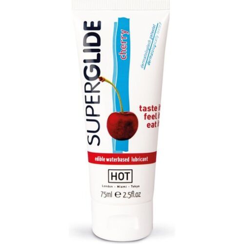 Ätbar Glidmedel HOT Superglide Körsbär 75ml