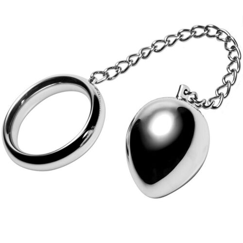 Cock Ring METAL HARD 45MM med kedja och metallboll