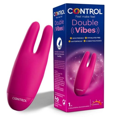 Liggande Vibrator Control Double Vibes för Dubbel Stimulering