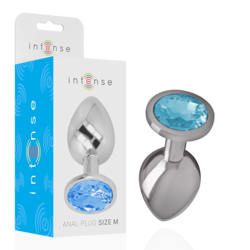 Anal Plugg INTENSE Aluminium med Diamantdekor