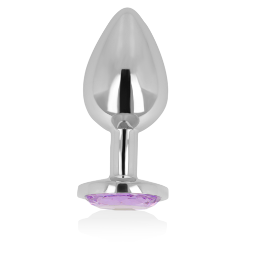 Analplug OHMAMA med Violett Kristall 8 cm