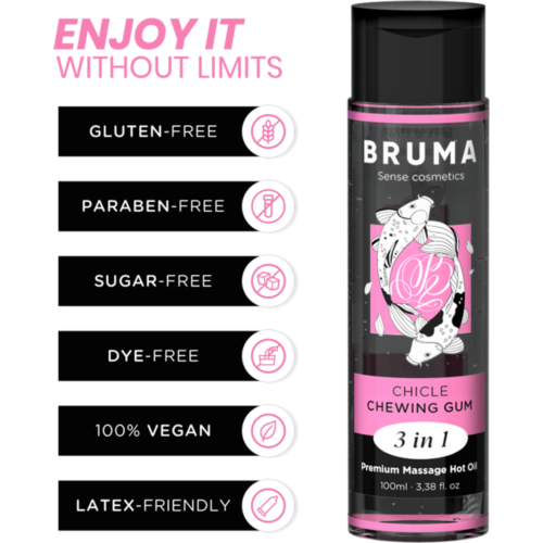 BRUMA 3 i 1 Premium Massageolja med Värmeeffekt