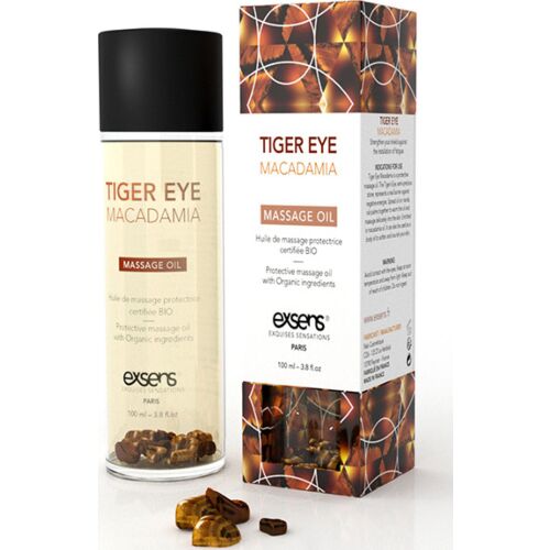 Skyddande Tiger Eye Macadamia Massageolja av Exsens