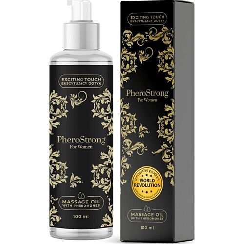PheroStrong Massageolja 100 ml med Feromoner