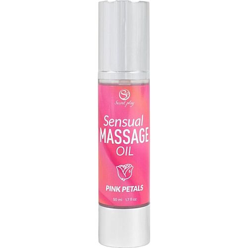 Massageolja Secretplay Pink Petals med Satinfinish