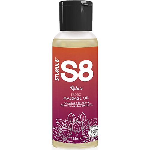 STIMUL8 S8 Relax Grönt Te Massageolja 125ml