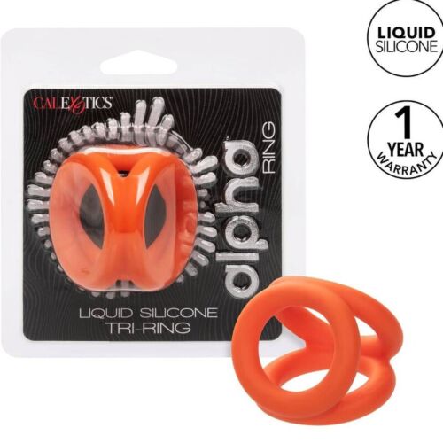 Anillo CALEXOTICS Alpha Tri-Ring med skrotstöd