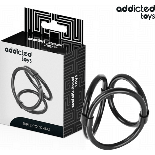 Trippel Penisring Addicted Toys | Anpassningsbar Passform