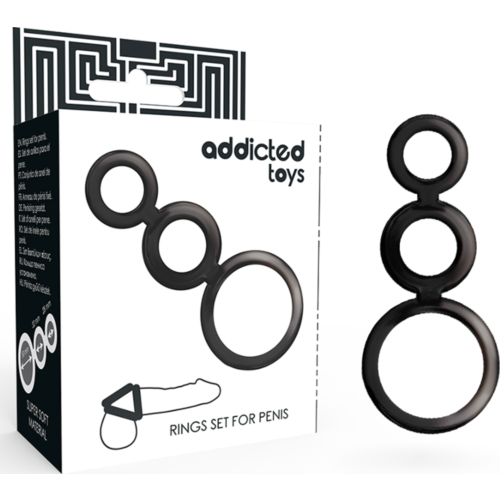 Penisringsset ADDICTED TOYS - Rökig Design