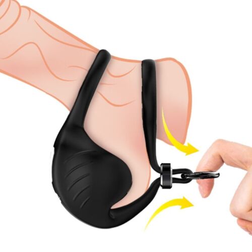 Vibrerande ring ARMONY MANTA med stimulerande design
