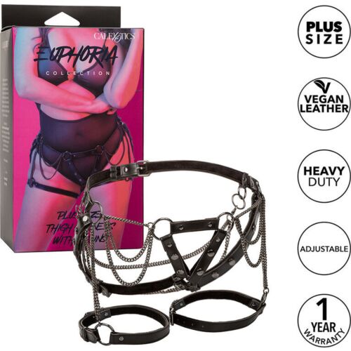 Thigh Sele CALEXOTICS Euphoria Plus Size med Kedjor