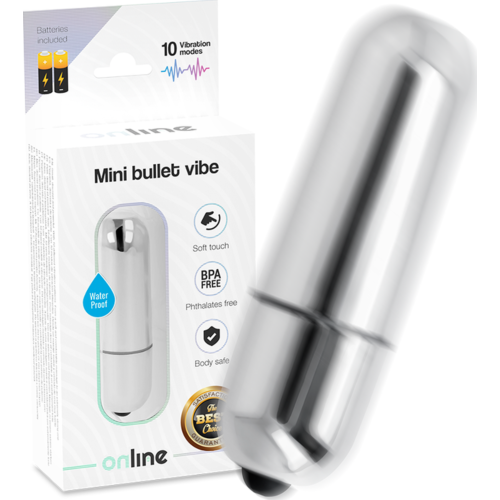 Mini Bullet Vibe Silver av ONLINE | Kraftfull och Diskret