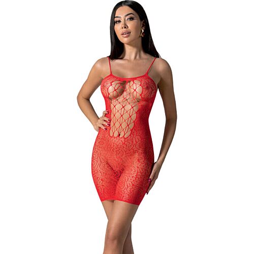 Bodystocking Passion BS096 med Sensuell Mini-Klänning Design