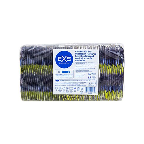 Kondomer Exs Bubblegum 100s med Sött Smak