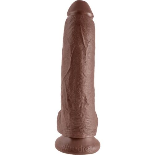King cock 9 &#39;realistic penis brown 229cm