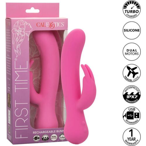 Rabbit Vibrator CALEXOTICS First Time med Dubbel Stimulering