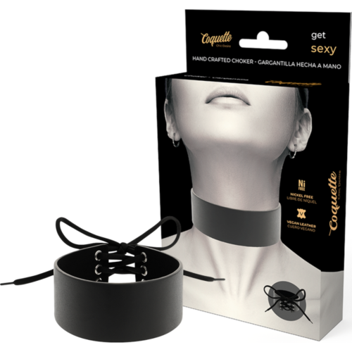 Bondageaccessoar Coquette Accessories Vegan Läder Choker